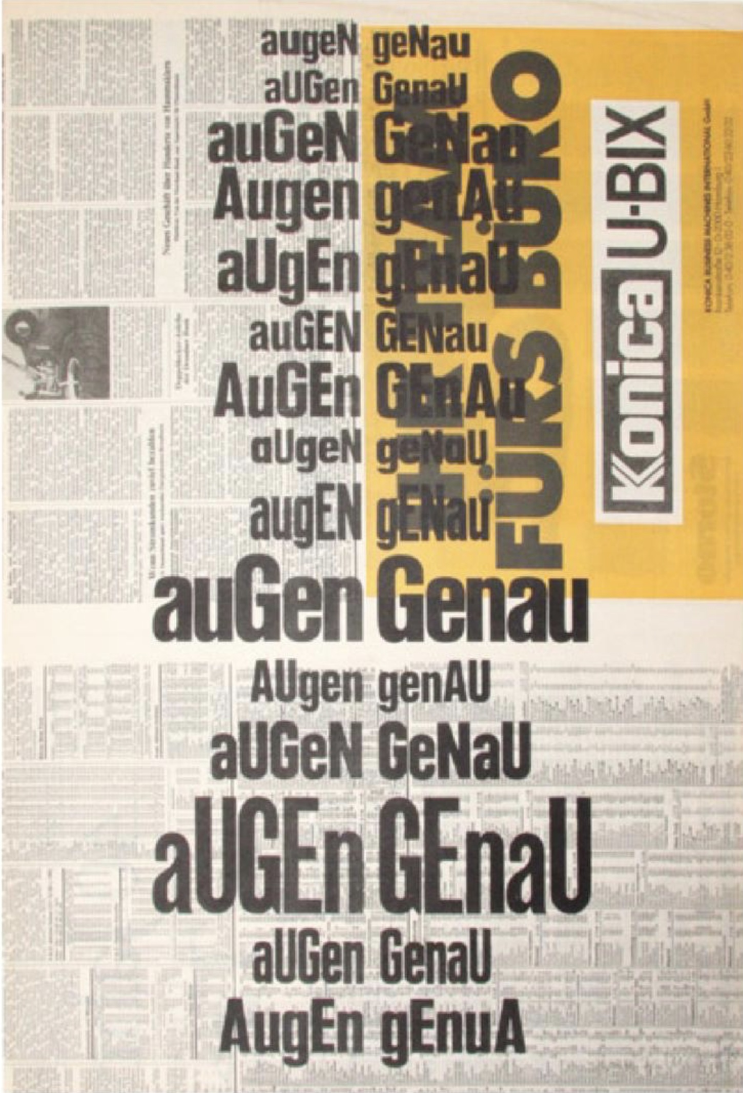 Portada auGen Genau 1986